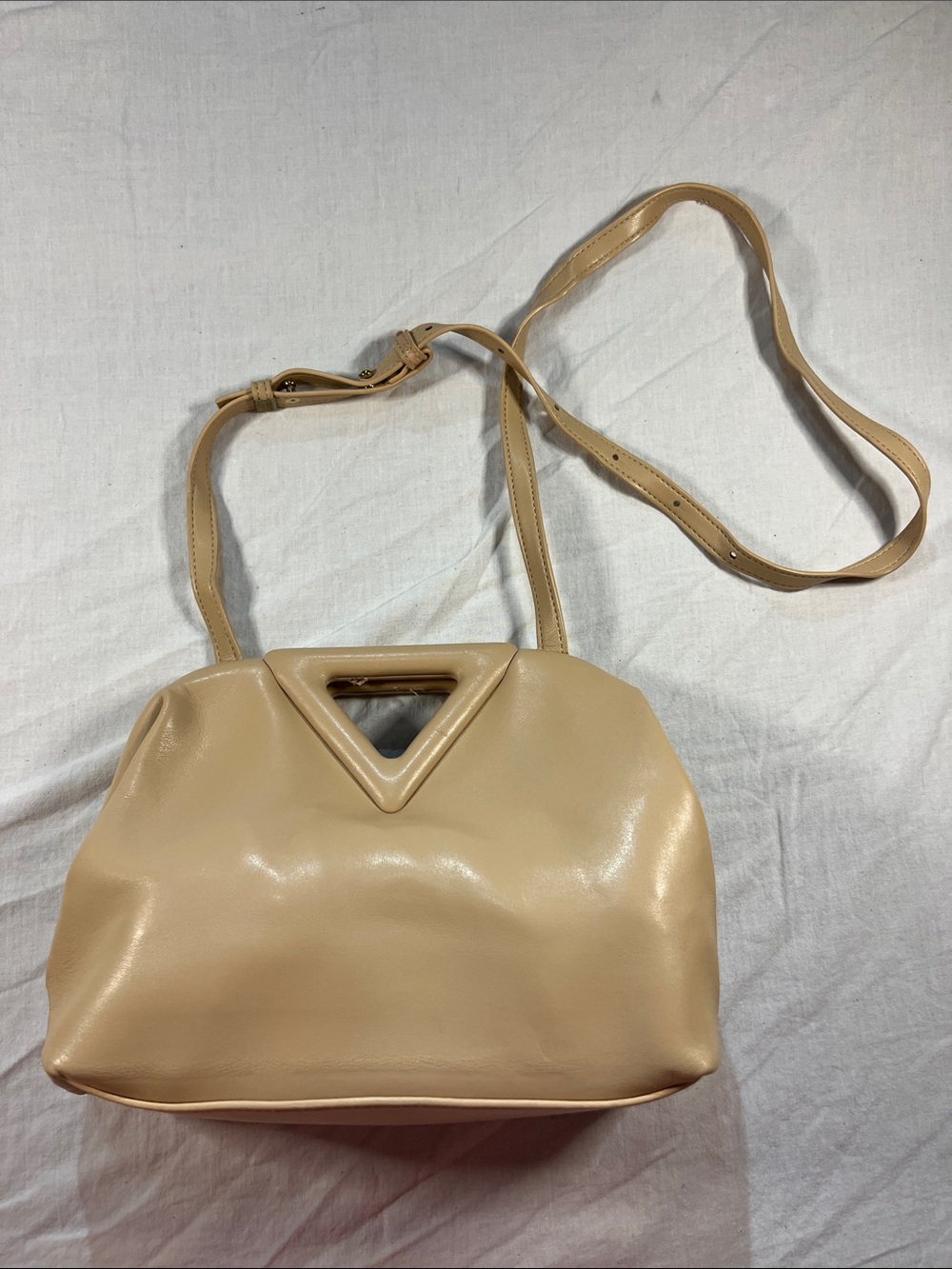 Beige Women’s Crossbody Bag - Elegant Shoulder Bag Minimalist Quiet Luxury